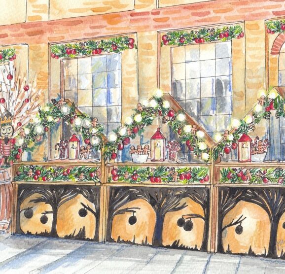 Gingerbread Terrace at German Gymnasium