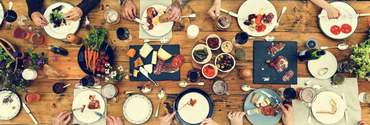 Group Of People Dining Concept