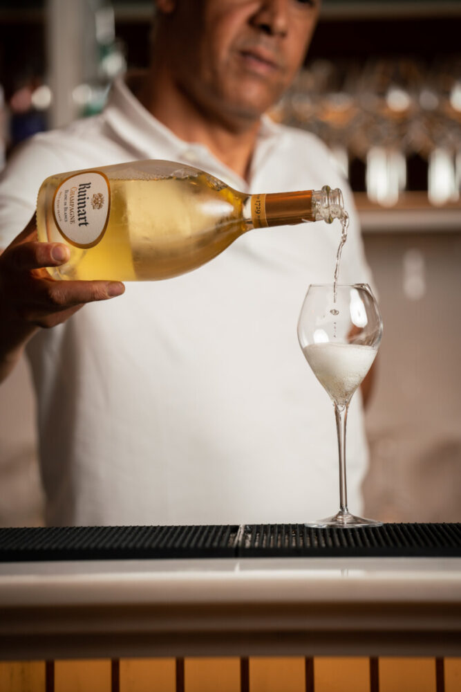 Ruinart Champagne at The Seafood Bar London