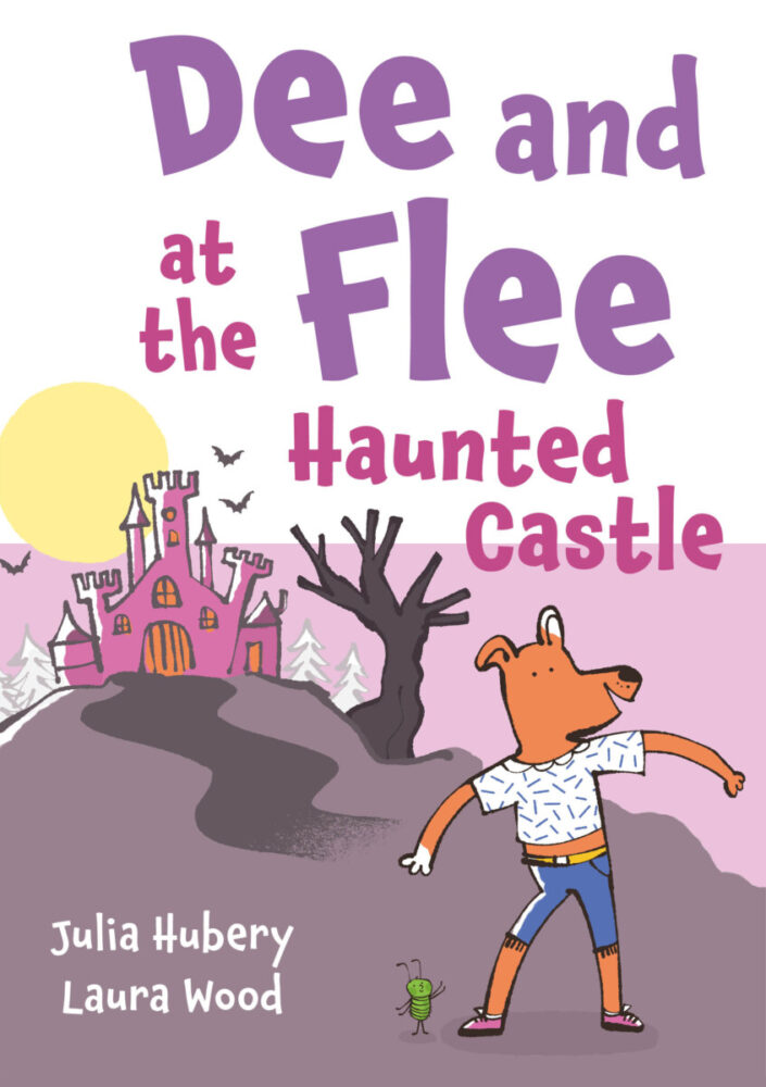Cover of Dee and Flee at the Haunted Castle by Julia Hubery & Laura Wood, a children's book published by Graffeg