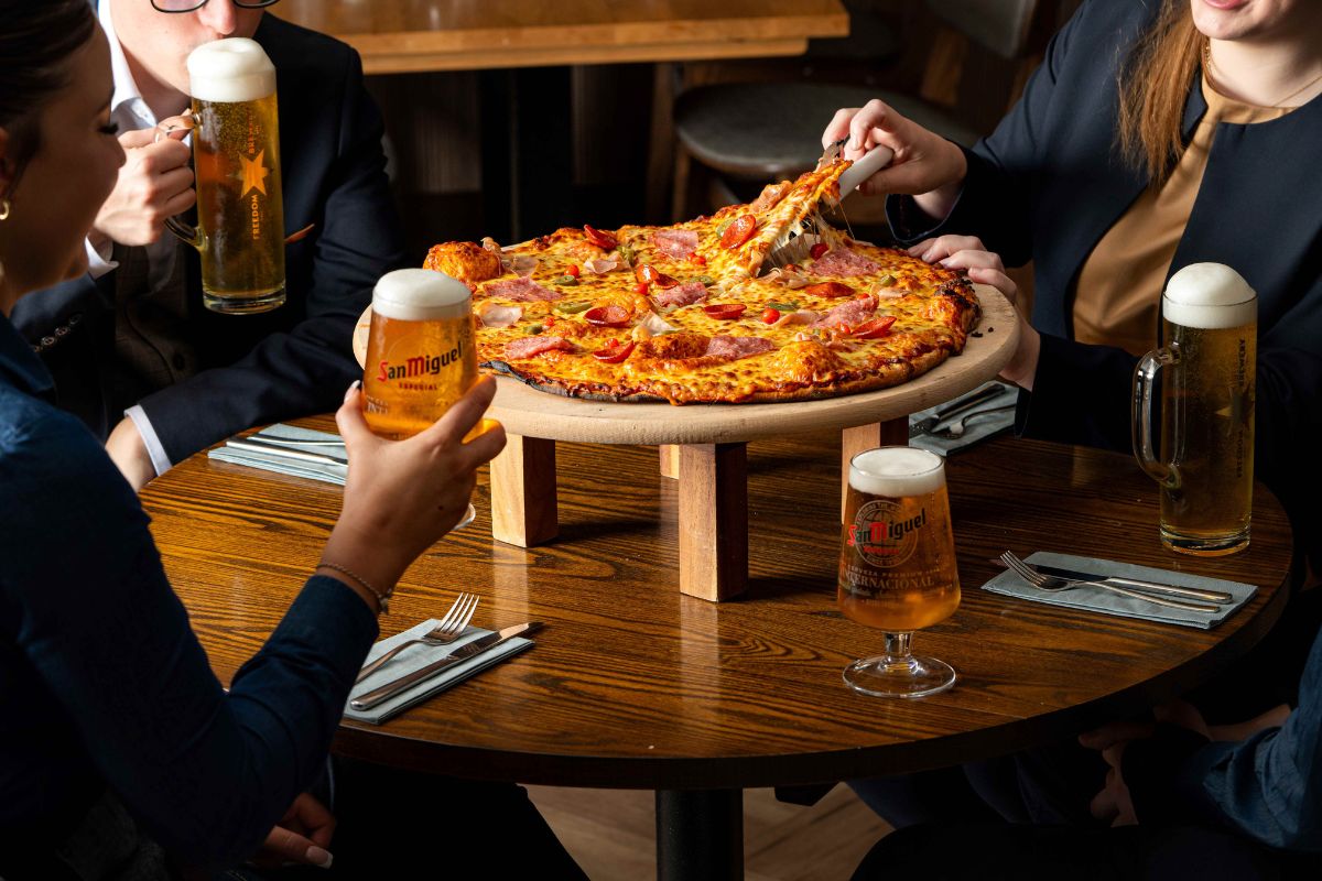 21-inch pizza at voco Winchester Hotel & Spa