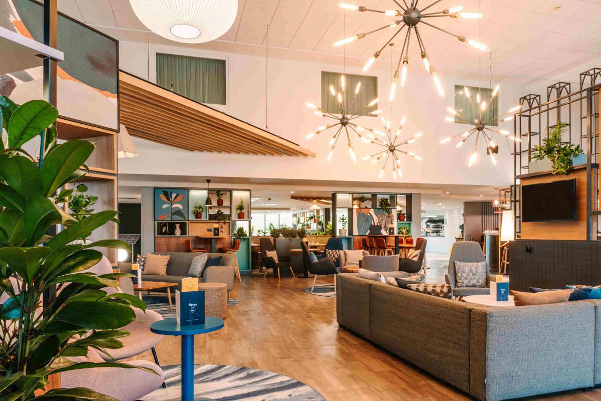 Open lobby at voco Winchester Hotel & Spa