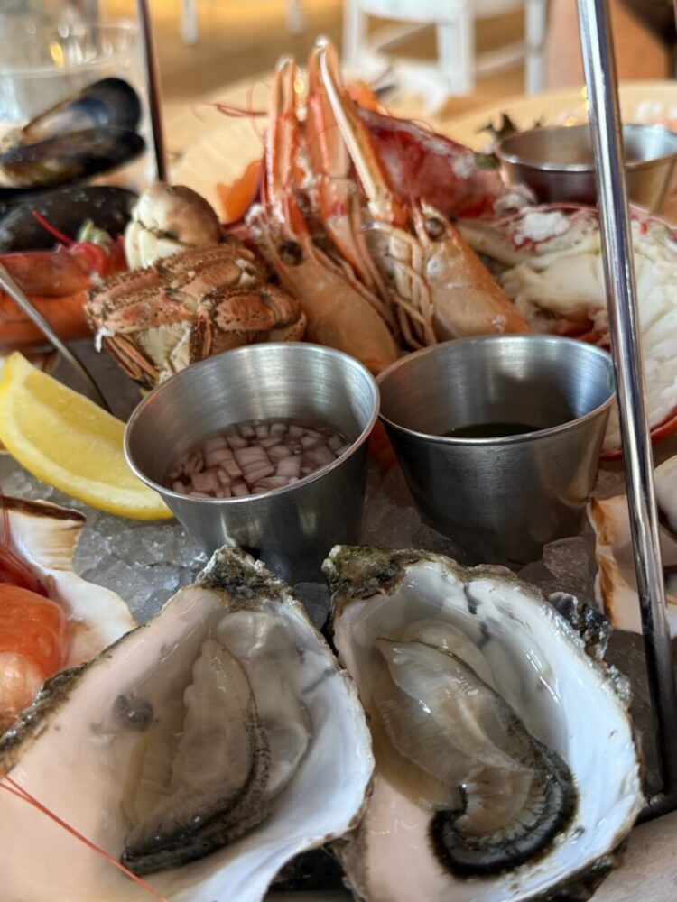Oysters and Langoustines at The Seafood Bar London