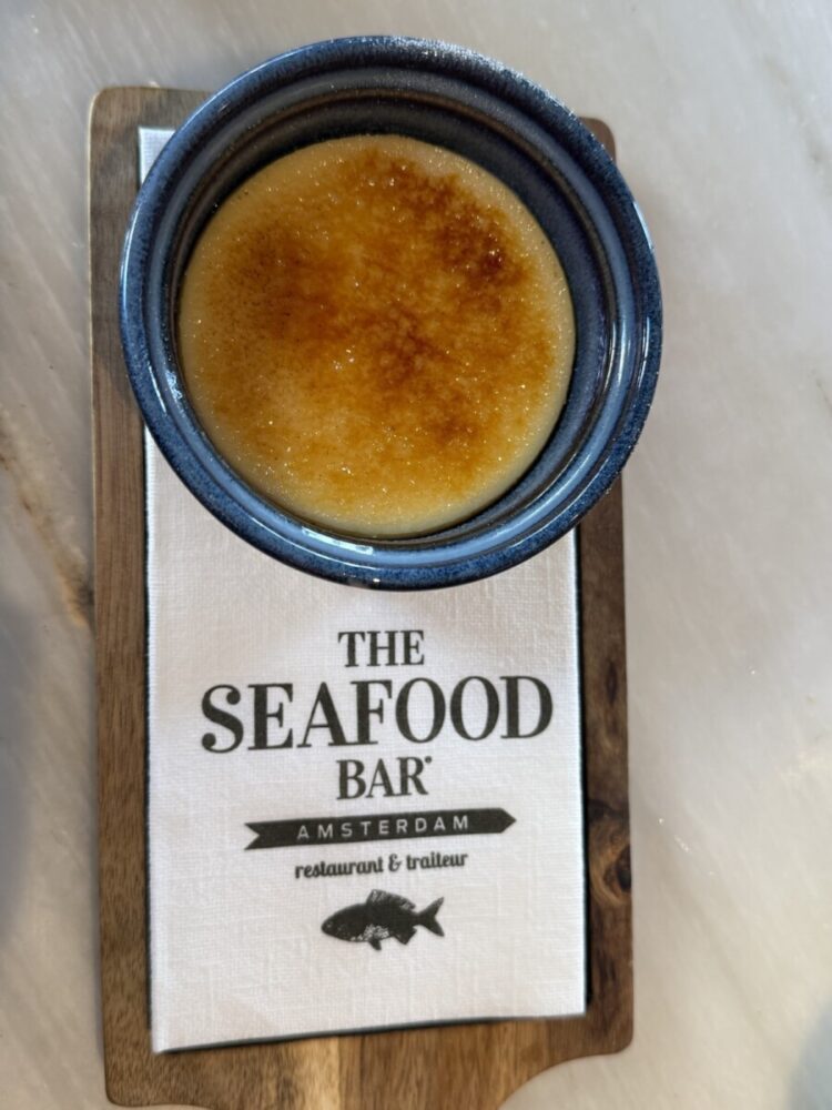 Citrus Creme Brulee at The Seafood Bar London