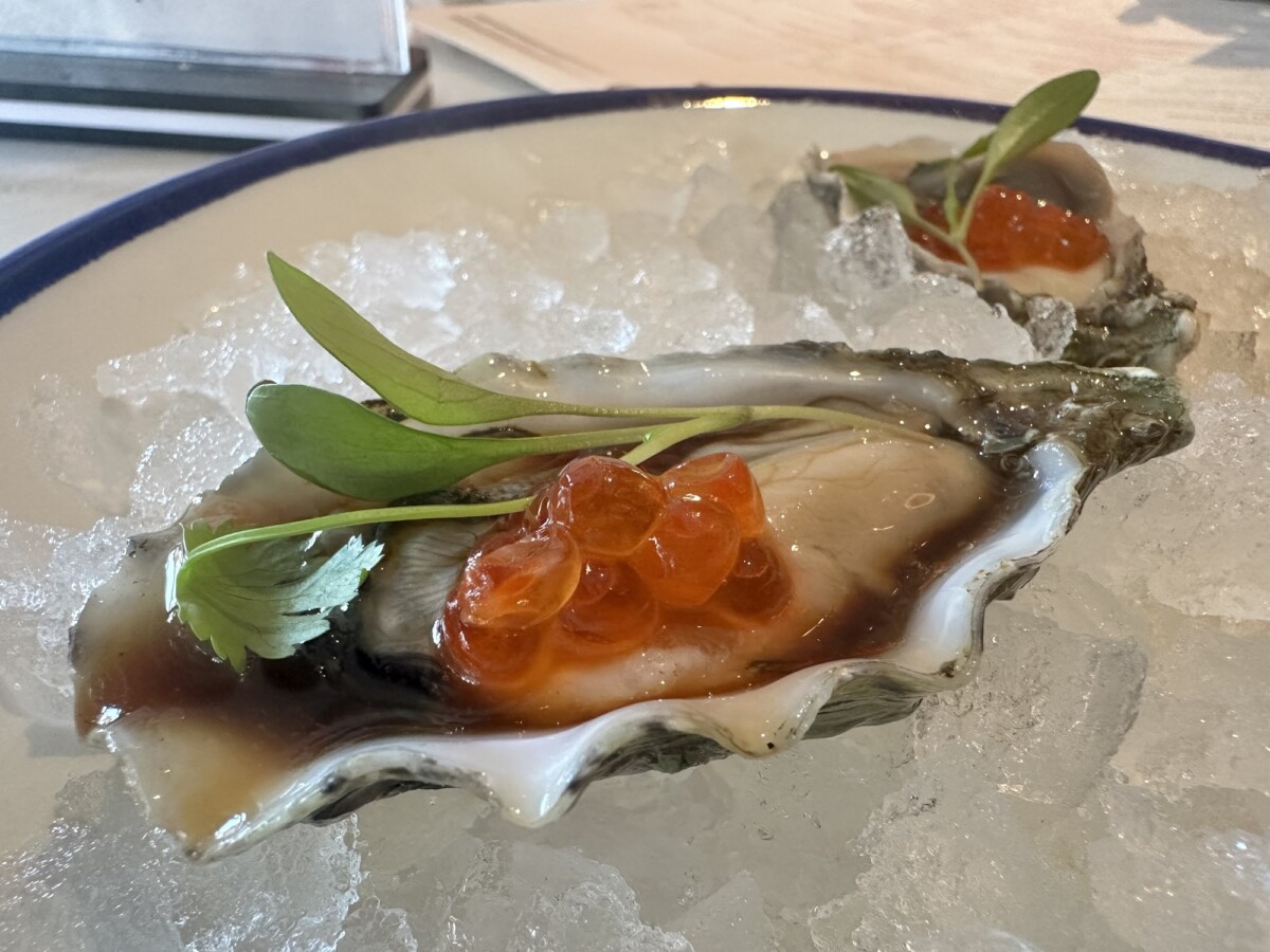 Japanese Dressed Oysters at The Seafood Bar London